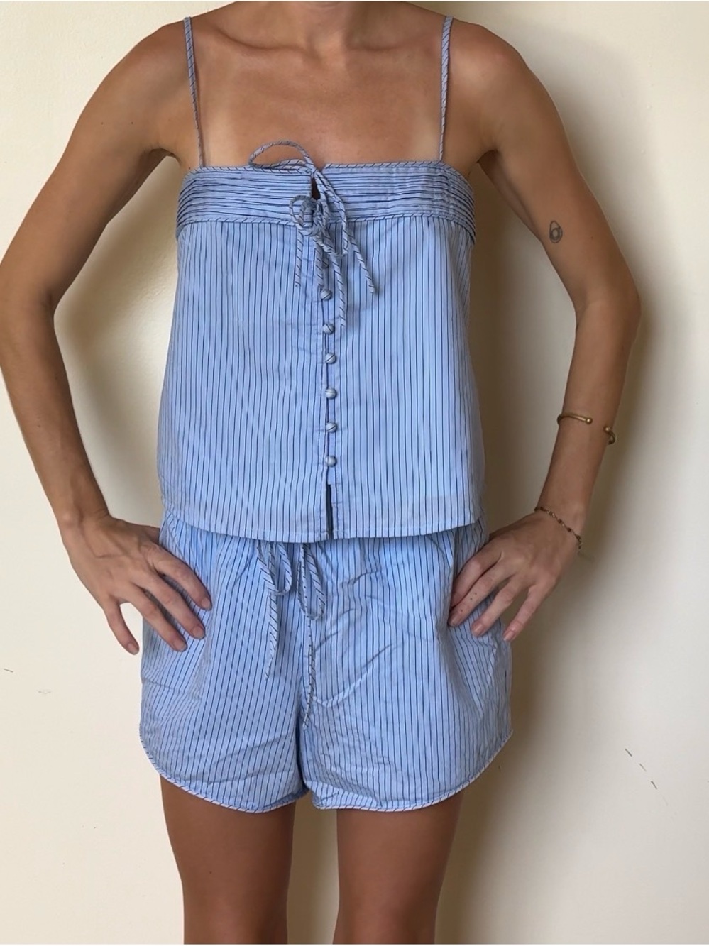 Heartloom Blue & White Striped Two Piece Set XS